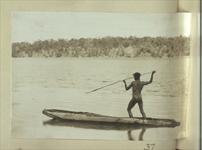 Aboriginal man fishing