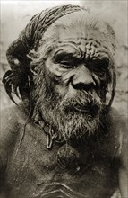An elderly man from the Pinto tribe