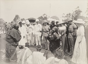 Duke of Connaught watches an African dance