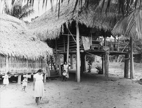 An Amerindian village in British Guiana