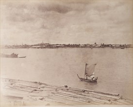 A sailing boat at Rangoon