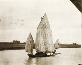 A junk transports salt on the Yangtze River
