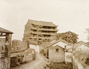 A five-storey pagoda in Canton