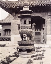 Incense burner at a Buddhist temple in China