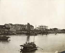 Boats on the Xijiang River at Sam Shui