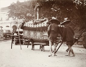 Pallbearers at a Chinese funeral