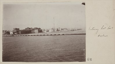 Entering harbour at Port Said