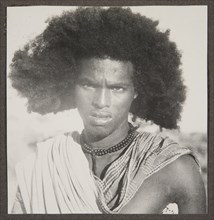 Portrait of a man from the Beni-Amer tribe
