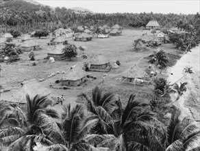 A 'bure' village in Fiji