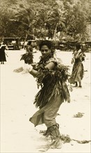 A Fijian dancer