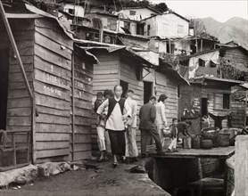 A squatter's settlement in Kowloon