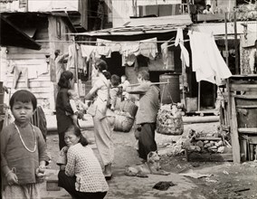A squatter's settlement in Kowloon