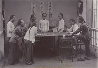 Chinese gambling game of 'fantan'