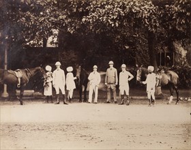 Sitwell and friends with Indian servants