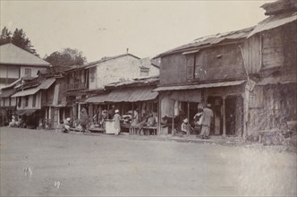 Street traders at a bazaar, India