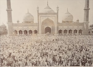 Muslims at the Jama Masjid, Delhi