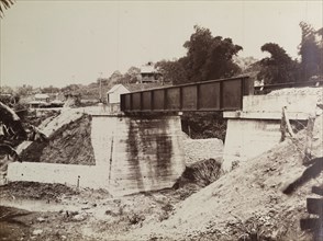 Railway viaduct under construction, Jamaica