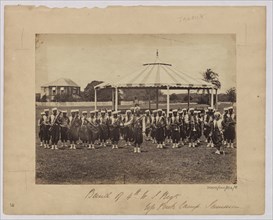 Brass band of the 4th Regiment at Park Camp