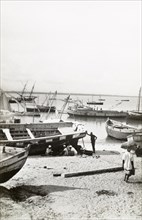 Boats in Lamu Harbour
