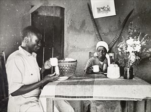 A Kikuyu couple in a Western-style home