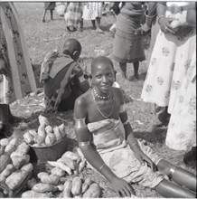 Women selling sweet potatoes