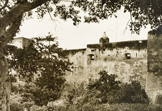 The defensive outer wall of Fort Jesus