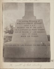 Tombstone of Walter Ernest Stuart