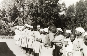 Kikuyu students at a mission school