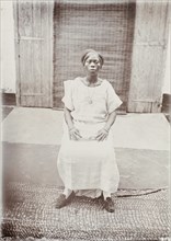 Portrait of a seated Nigerian woman