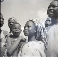 Ibadan Town, group with Yoruba girl
