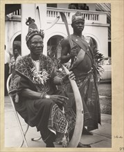 Two chiefs attending a meeting at Enugu