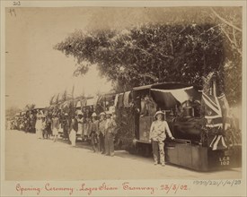 Opening ceremony, Lagos Steam Tramway