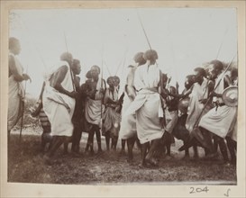 Active group of Somali men