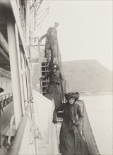 Disembarking from the S.S. Balmoral Castle