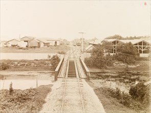 Railway tracks entering Port of Spain