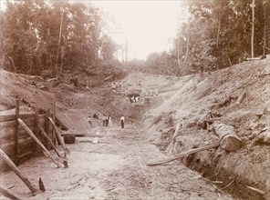Tunnel under construction in Caparo Valley, Trinidad