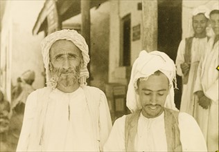 Portrait of two Arab men
