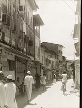 Commercial street in Stone Town, Zanzibar
