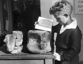 Boy Studying Archeology