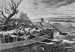 Indians Attacking Fur Traders