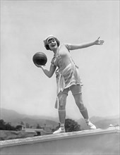Flapper Playing Basketball