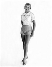 Woman Wearing Short Shorts