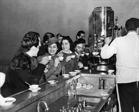 Students At Espresso Bar