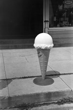 A Sidewalk Ice Cream Cone