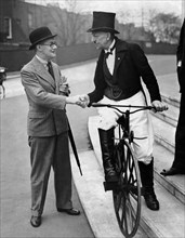 Lord Nuffield Greets Cycle Fan