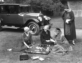 Women Playing Mahjong