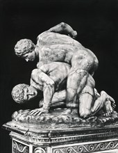 Ancient Wrestling Sculpture