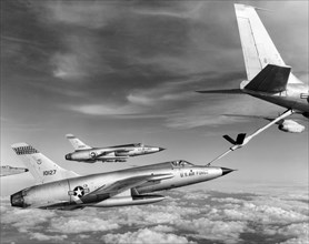 F-105s Refueling In The Air
