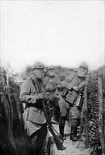 French Soldiers In Trenches