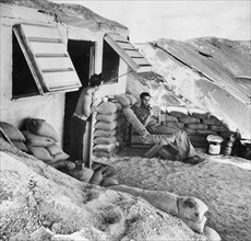 Marines Relax On Midway Island